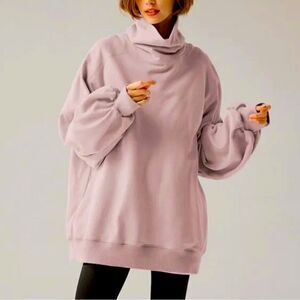 LIT Active Whisper Oversized Turtleneck Sweatshirt S